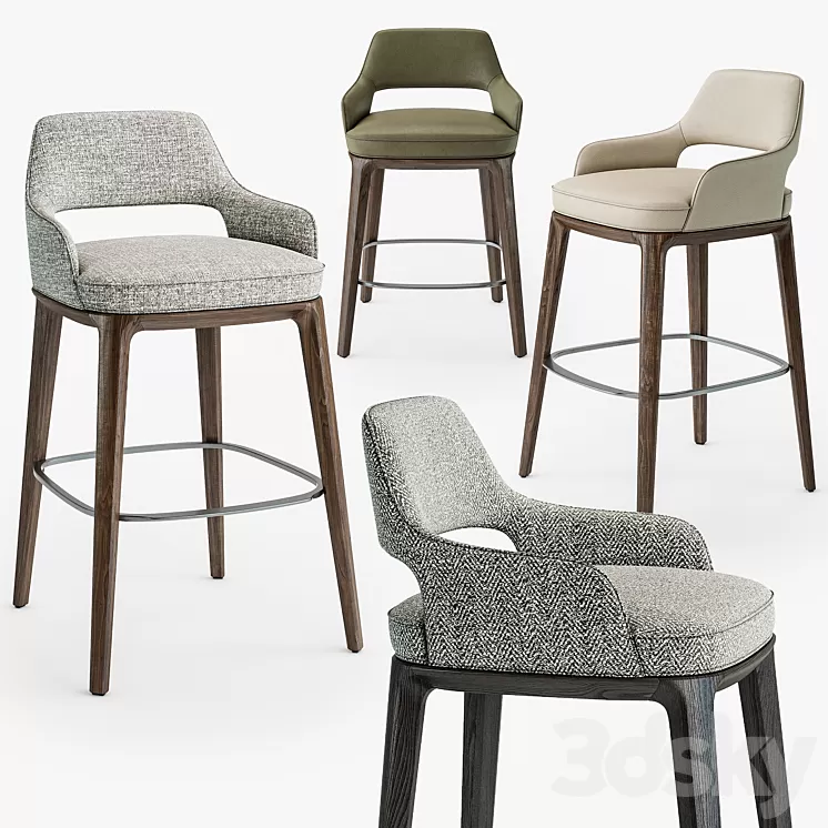 Poliform Sophie Lite stool 3D Model