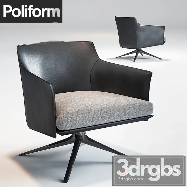 Poliform Stanford Armchair (2) 3D Model Download