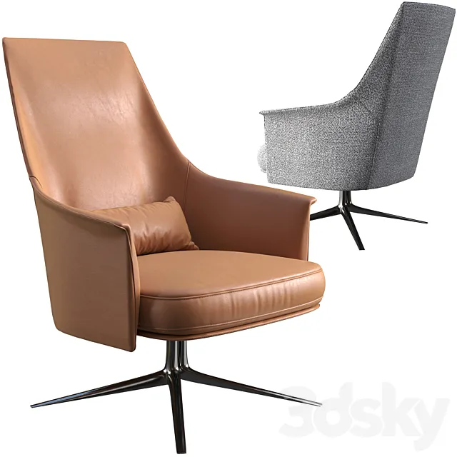 Poliform Stanford Bridge office armchair 3DModel