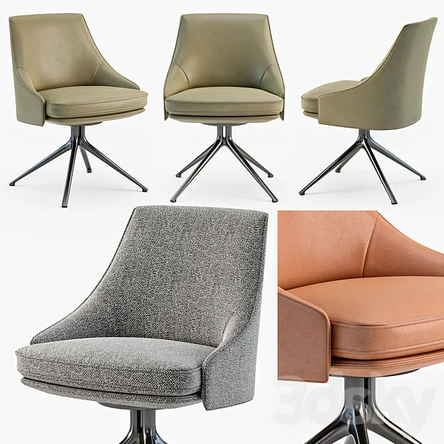 Poliform Stanford chair 3D Model Poliform Stanford chair 3D Model