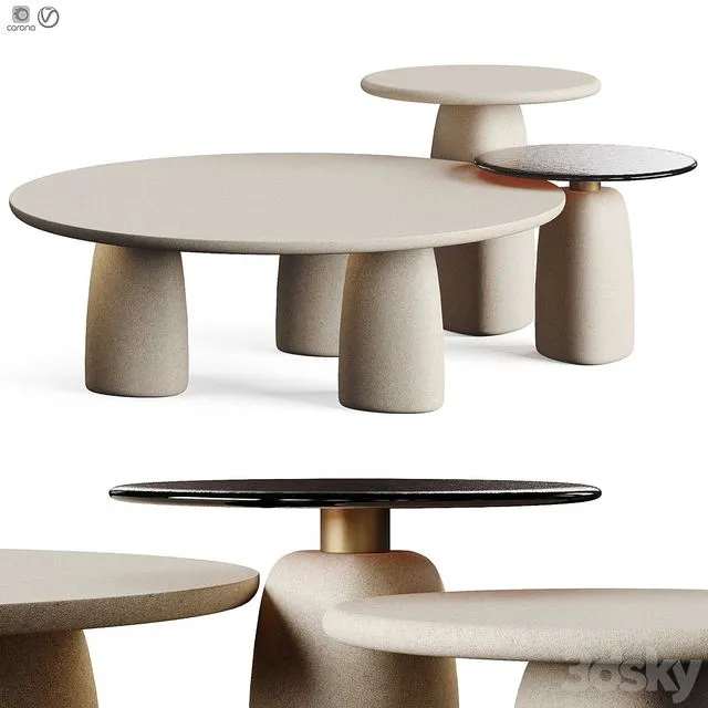 Poliform STRATA 2023.2 Coffee Table 3D Model Poliform STRATA 2023.2 Coffee Table 3D Model