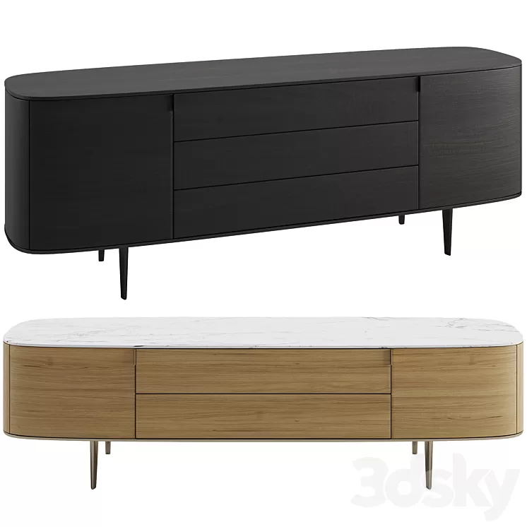 Poliform Symphony Sideboards 3D Model Poliform Symphony Sideboards 3D Model