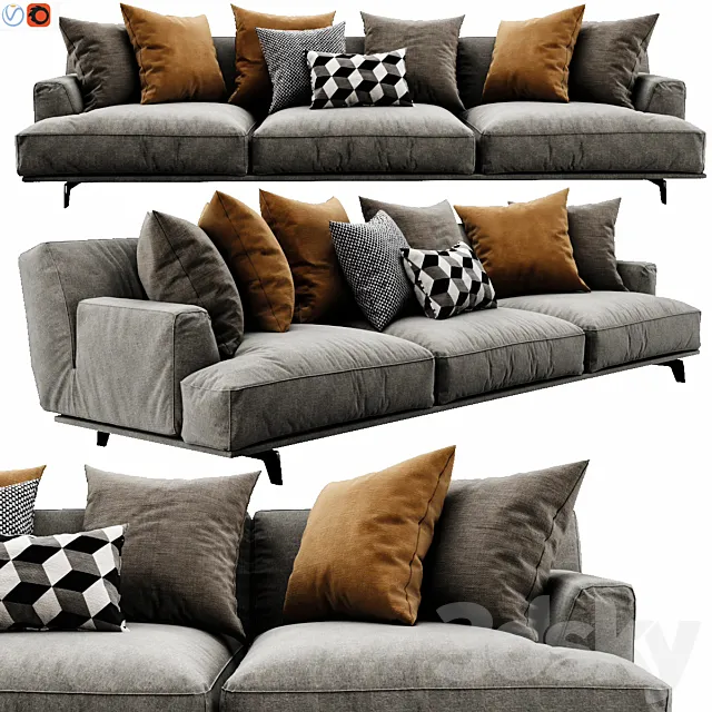 Poliform Tribeca 3 3D Model