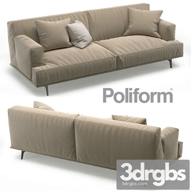 Poliform Tribeca Sofa 22 3D Model Download Poliform Tribeca Sofa 22 3D Model Download