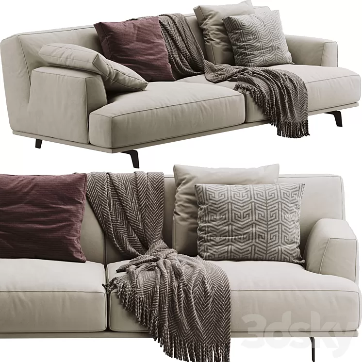 Poliform Tribeca Sofa 3D Model Free Download