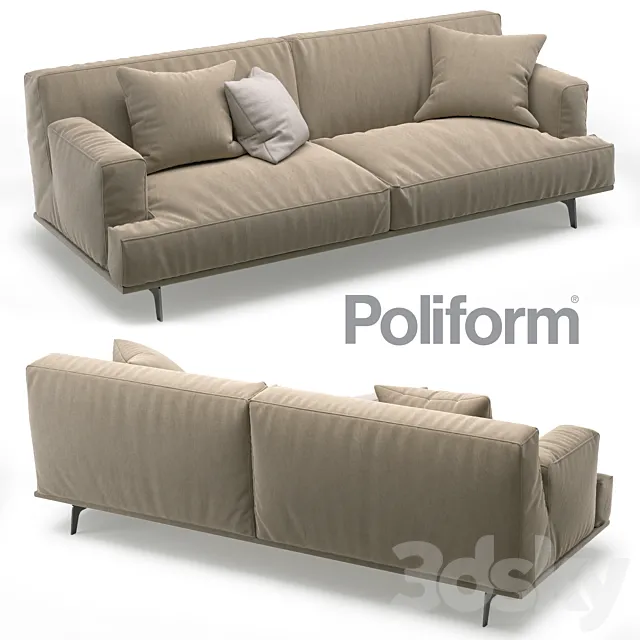 Poliform Tribeca sofa 3D Model Poliform Tribeca sofa 3D Model