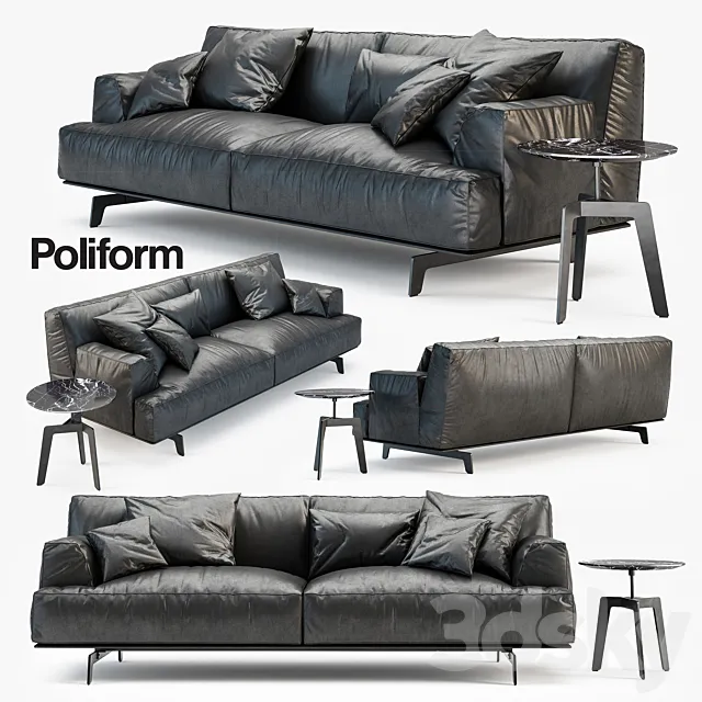 Poliform Tribeca sofa 3DModel Poliform Tribeca sofa 3DModel