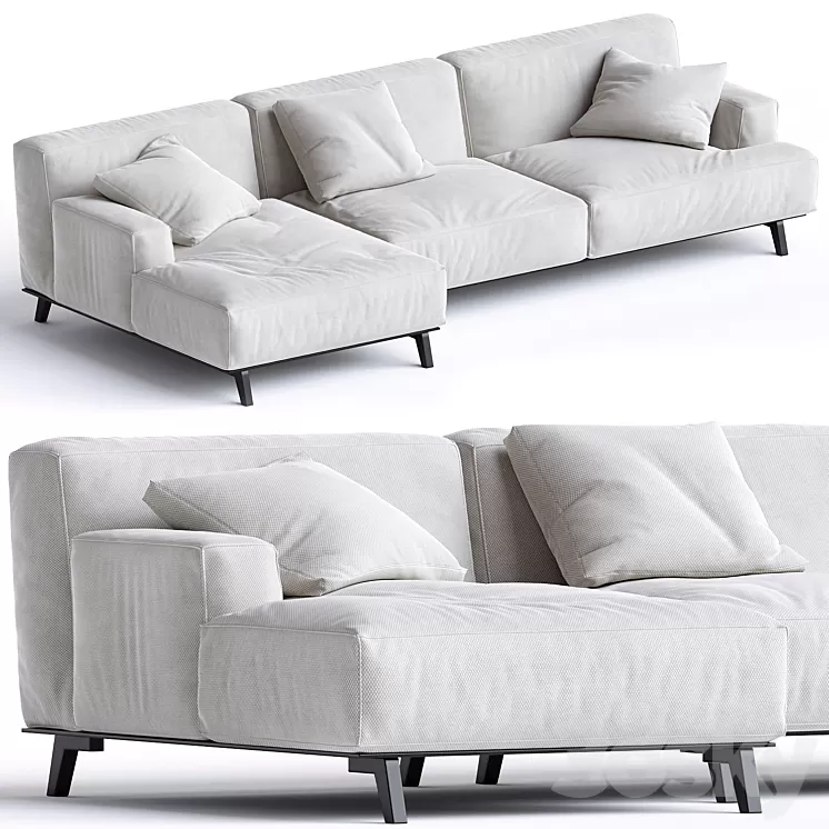 Poliform TRIBECA Sofa by Jean-Marie Massaud 3D Model Free Download