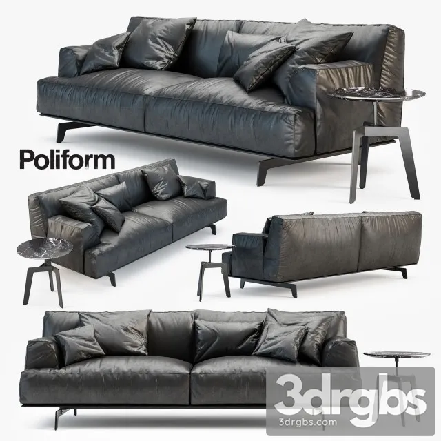 Poliform Tribeca Sofa Set 3D Model Download Poliform Tribeca Sofa Set 3D Model Download
