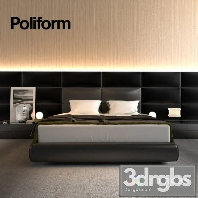Poliform Varenna Bed 3D Model Download Poliform Varenna Bed 3D Model Download