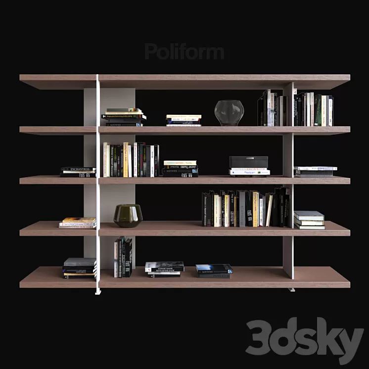 POLIFORM VARENNA LIBRERIE BRISTOL 3D Model