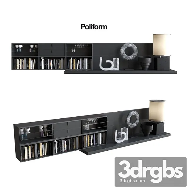 Poliform varenna sistemi giorno quid 10 2 3D Model Download