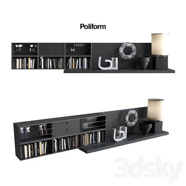 POLIFORM VARENNA SISTEMI GIORNO QUID 10 3DModel