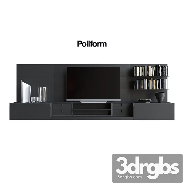 Poliform varenna sistemi giorno quid 11 2 3D Model Download