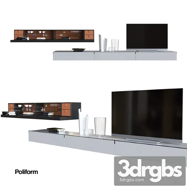 Poliform varenna sistemi giorno quid 2 3D Model Download