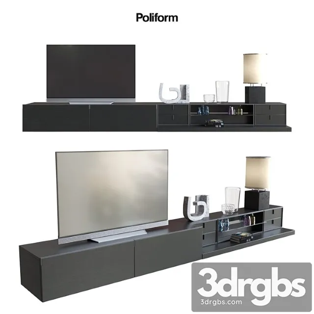 Poliform varenna sistemi giorno quid 6 2 3D Model Download