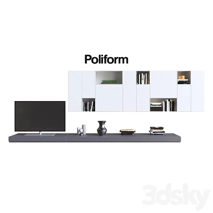 POLIFORM VARENNA SISTEMI GIORNO SINTESI 10 3D Model POLIFORM VARENNA SISTEMI GIORNO SINTESI 10 3D Model