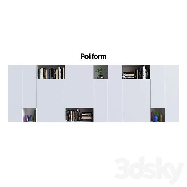 POLIFORM VARENNA SISTEMI GIORNO SINTESI 24 3DModel