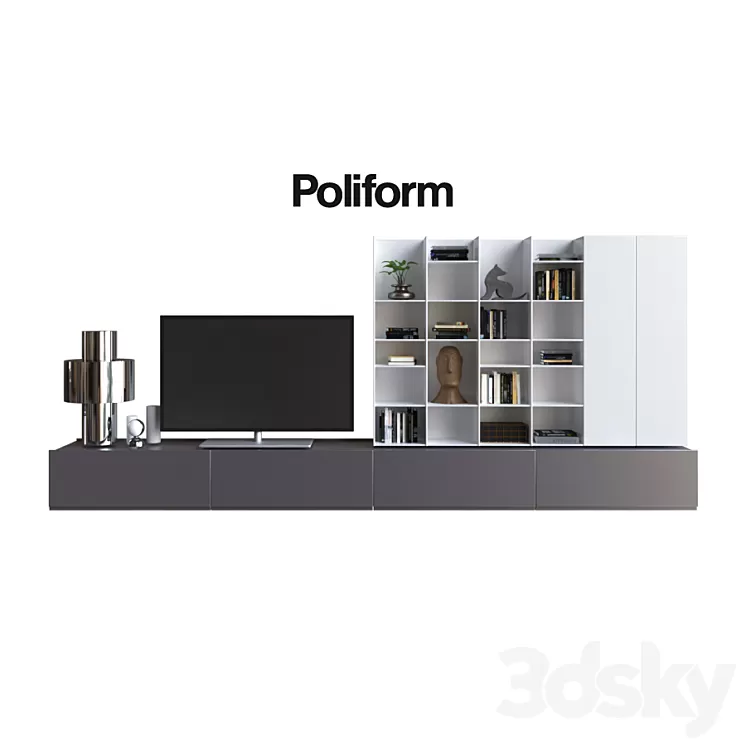 POLIFORM VARENNA SISTEMI GIORNO SINTESI 5 3D Model POLIFORM VARENNA SISTEMI GIORNO SINTESI 5 3D Model