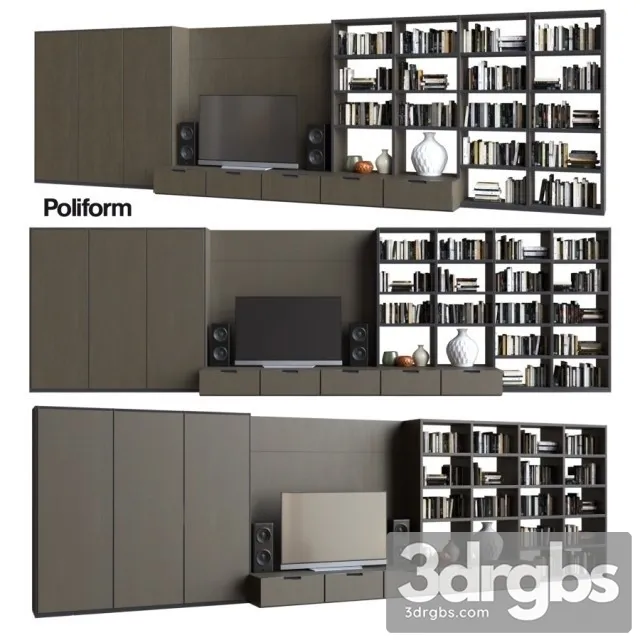 Poliform Wall System 15 3D Model Download