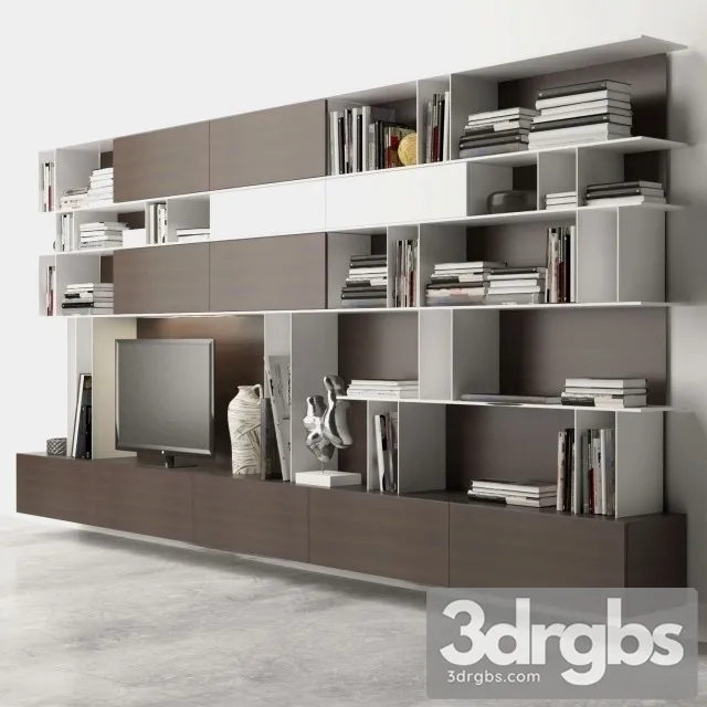 Poliform Wall System 4 3D Model Download