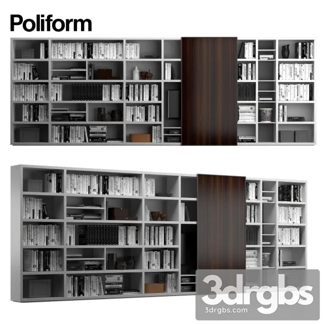Poliform Wall System 6 3D Model Download
