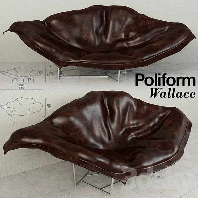 Poliform Wallace 3D Model