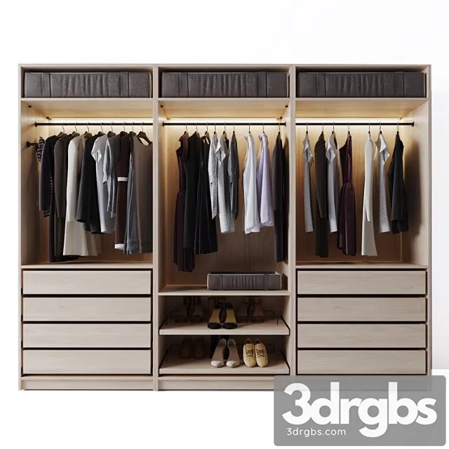 Poliform Wardrobe 2 3D Model Download