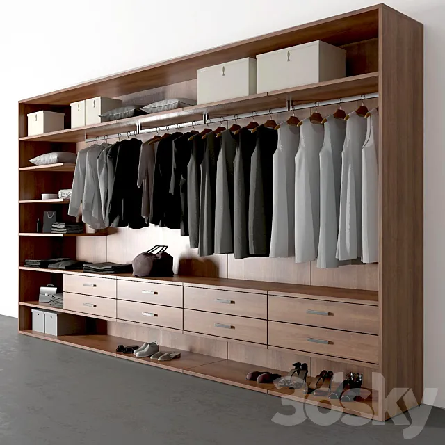 Poliform wardrobe 3D Model
