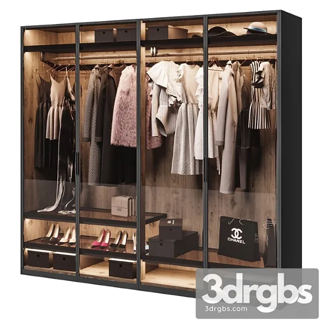Poliform Wardrobe 3D Model Download