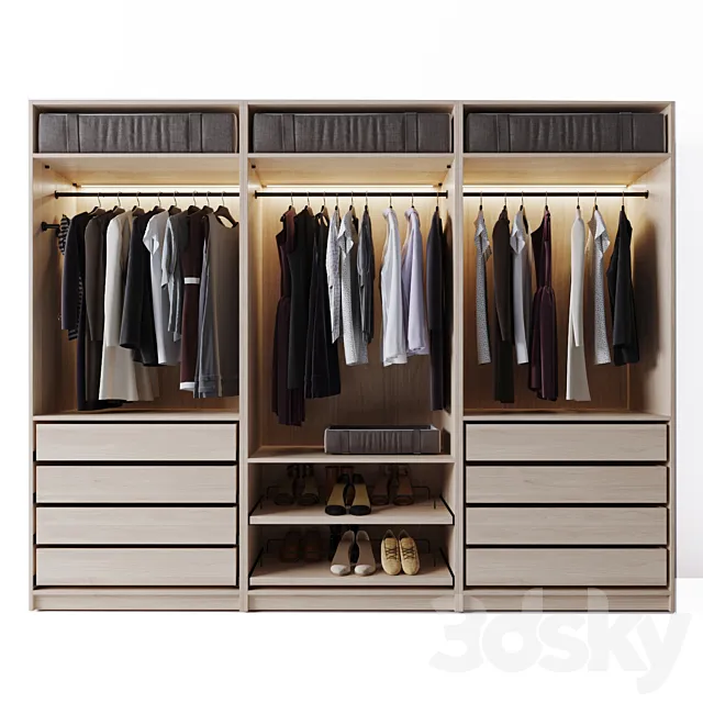 Poliform wardrobe 3DModel
