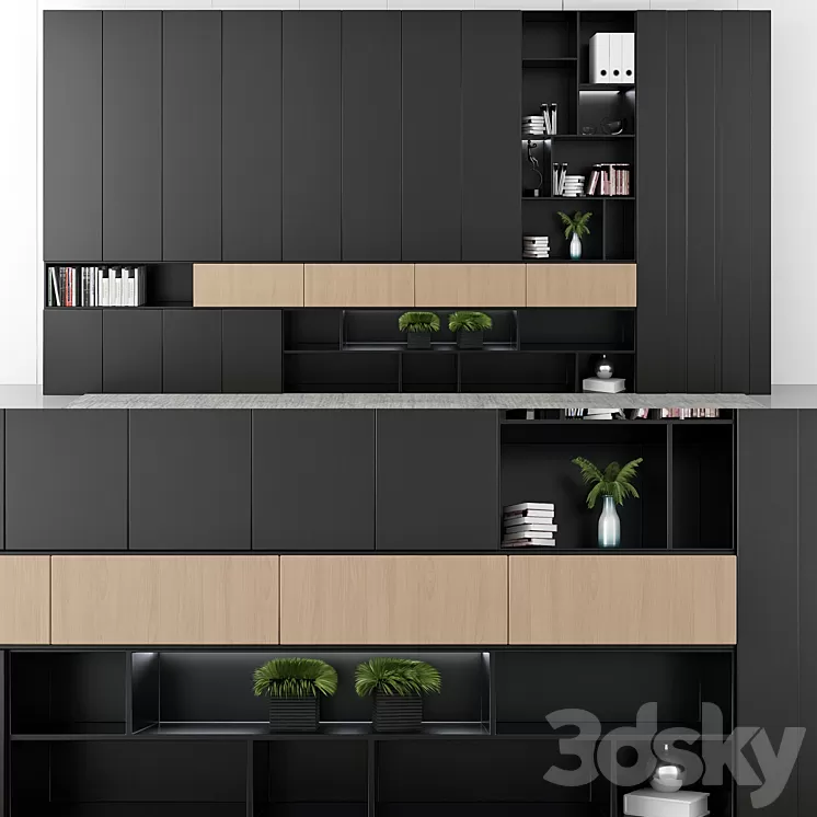 Poliform Wardrobe Book 3D Model