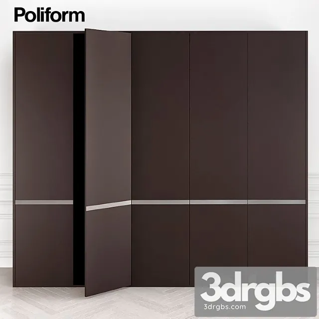 Poliform wardrobe sbga 3D Model Download