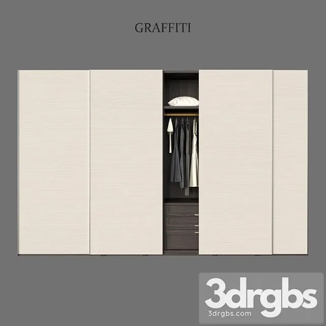 Poliform wardrobes armadi graffiti 2 3D Model Download