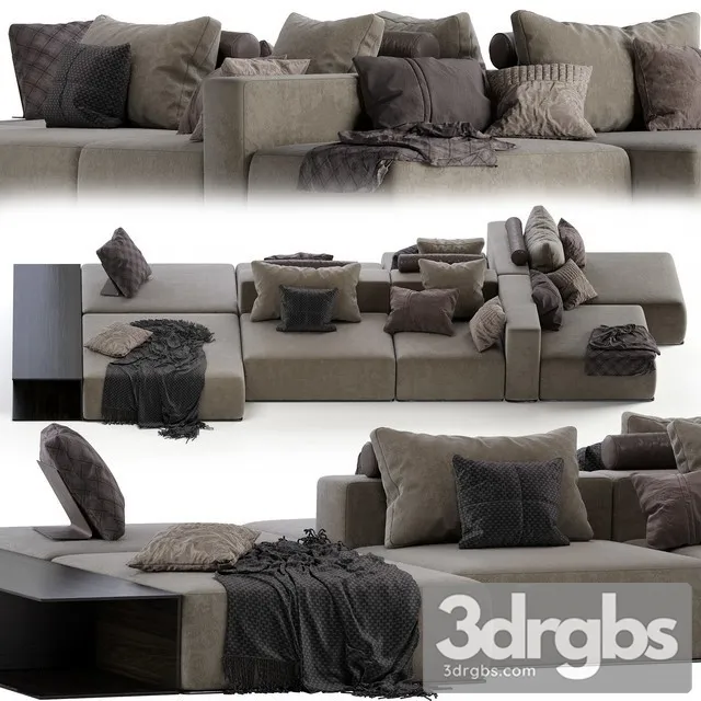 Poliform Westside Divano Jean Marie Massaud 3D Model Download Poliform Westside Divano Jean Marie Massaud 3D Model Download