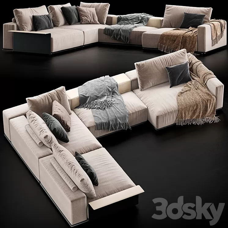 Poliform Westside Sofa 3D Model Poliform Westside Sofa 3D Model