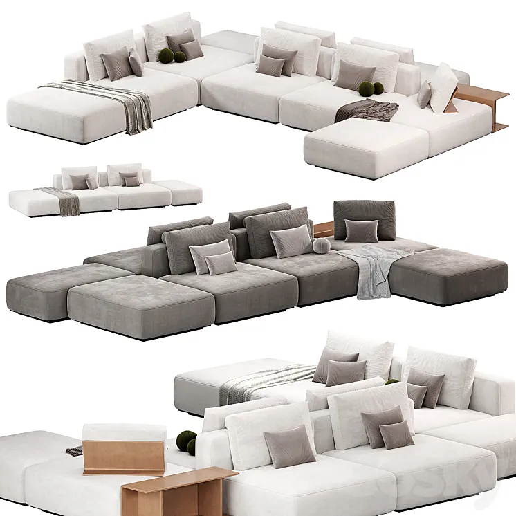 Poliform Westside Sofa sofas 3D Model Free Download