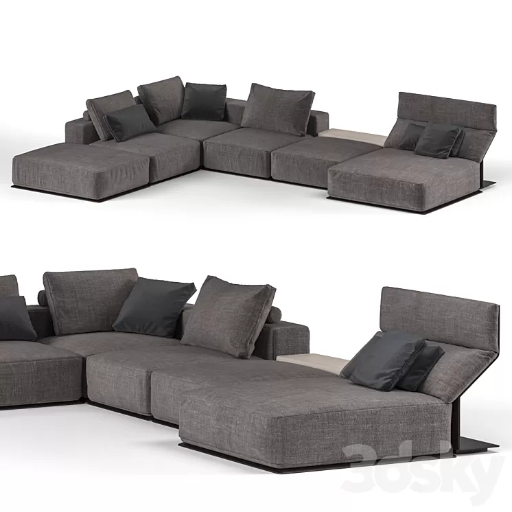 Poliform WESTSIDE sofa V1 3D Model