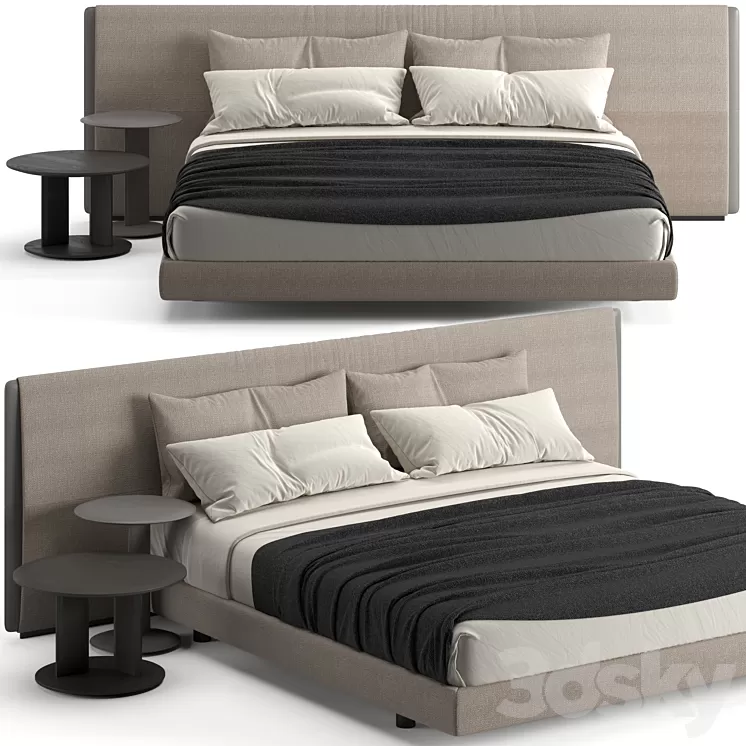 Poliform Yume Bed 3D Model Free Download