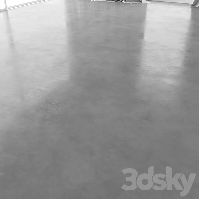 Polished Concrete floor 1 3D Model