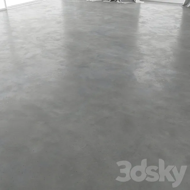 Polished concrete floor 3DModel