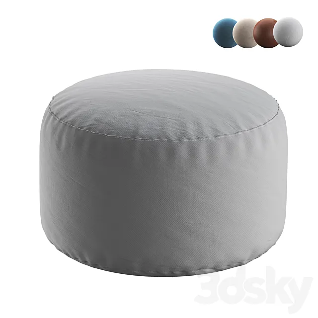POLLON Round Pouf 3D Model