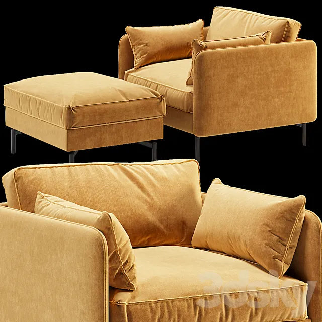 Pols potten fauteuil ppno.2 armchair 3D Model