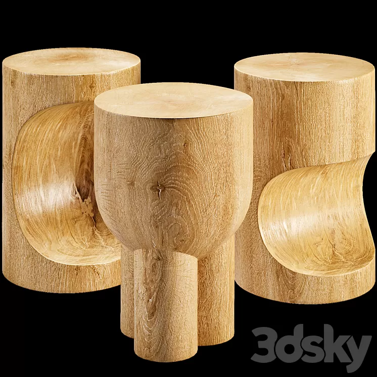 Pols potten stool chairs 3D Model Pols potten stool chairs 3D Model