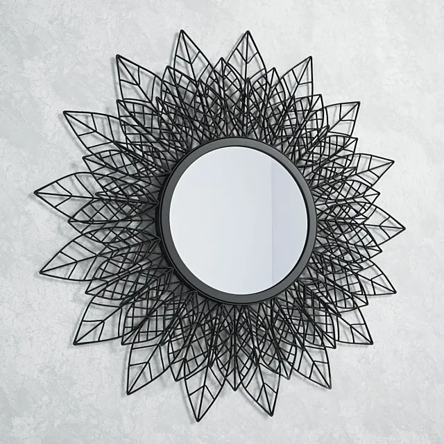 Pols Potten Sunflower Mirror 3D Model Pols Potten Sunflower Mirror 3D Model