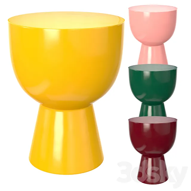 Pols Potten Tam Tam table 3D Model Pols Potten Tam Tam table 3D Model