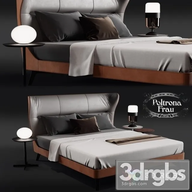 Poltorna Frau Mamy Blue Bed 3D Model Download Poltorna Frau Mamy Blue Bed 3D Model Download