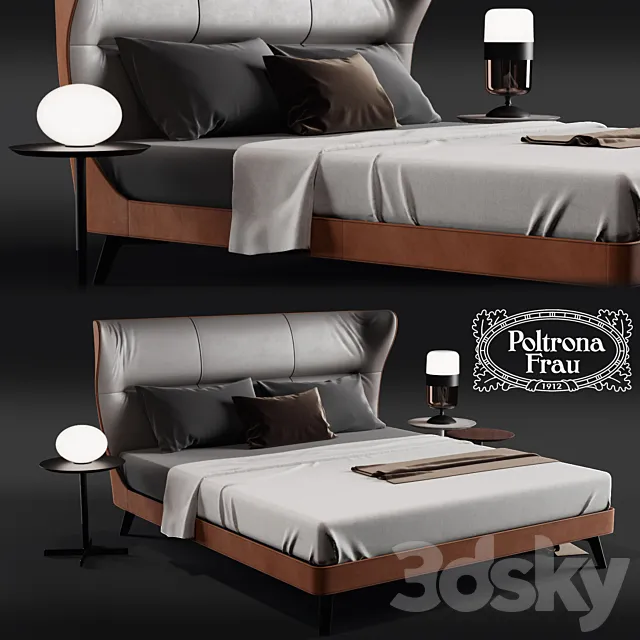Poltorna Frau MAMY BLUE BED 3DModel