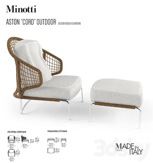 POLTRONA ARMCHAIR 3D Model POLTRONA ARMCHAIR 3D Model