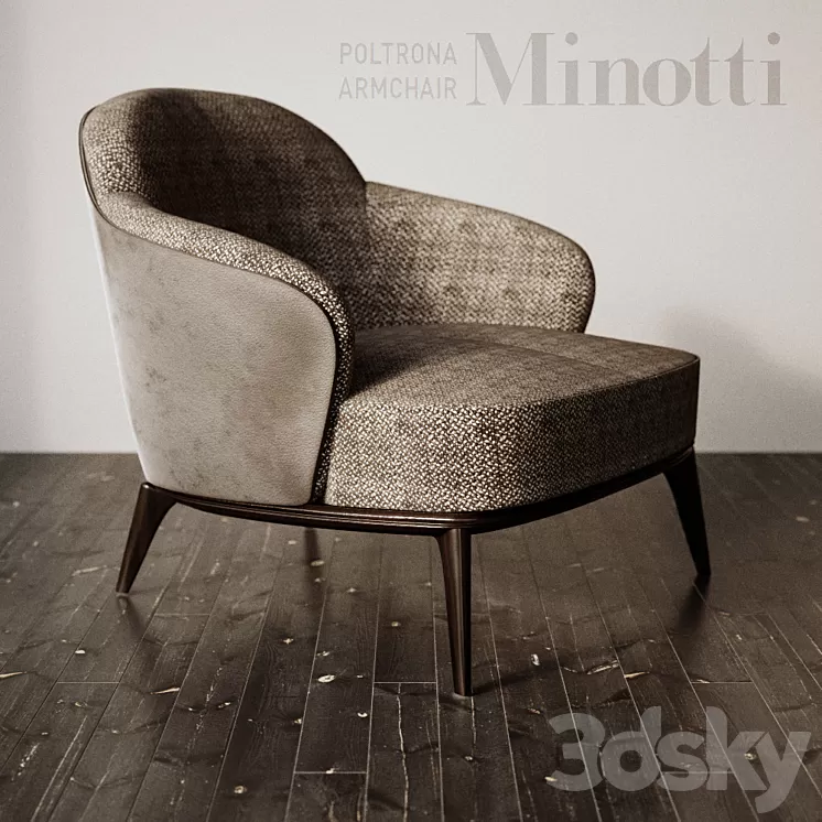 Poltrona armchair 3D Model Poltrona armchair 3D Model